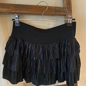 Mini Black Tiered Skirt